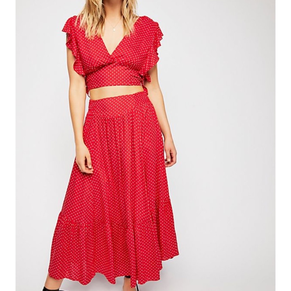 ❗️sold❗️ Free People Pretty Dayz Polka Dot Set